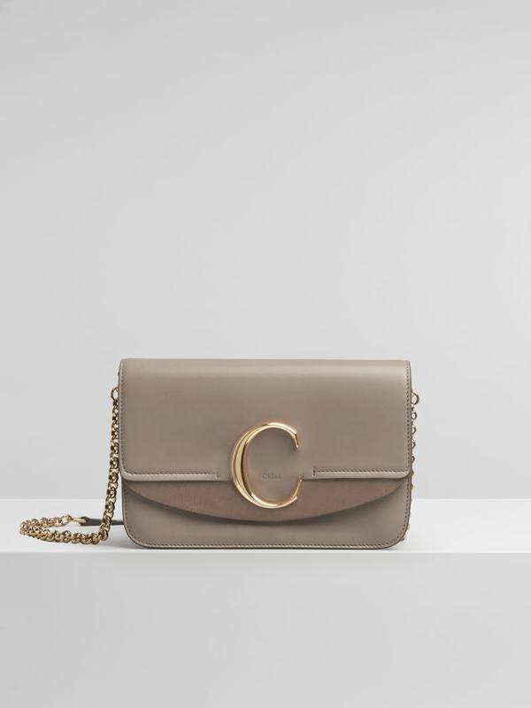 Chloé Clutch Mujer C Gris Suede Cowhide BIHK31657